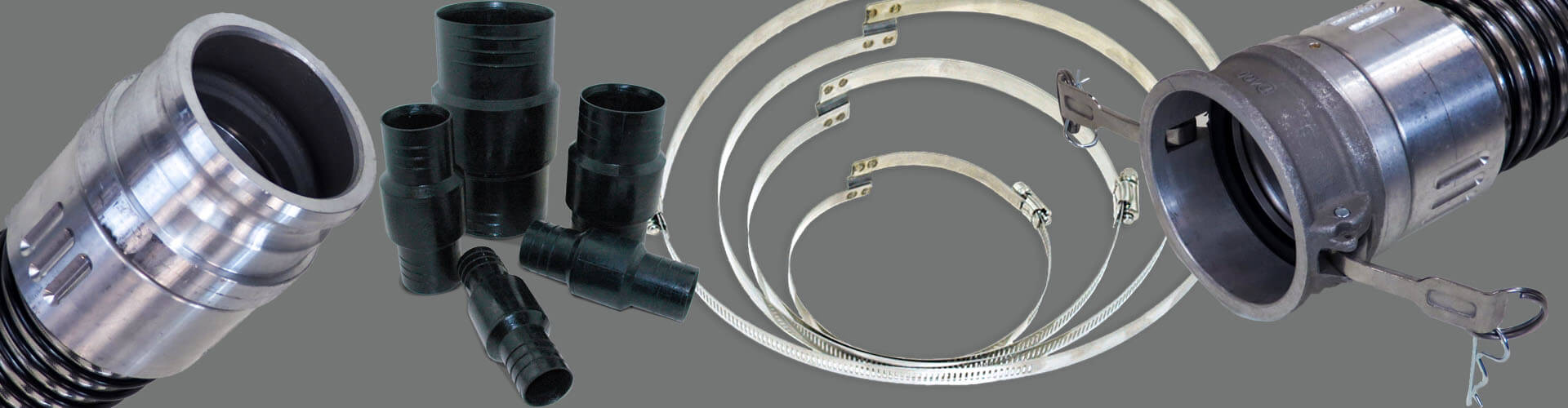 Hose accessories including clamps, couplings, and connectors for secure installations and optimal hose performance.